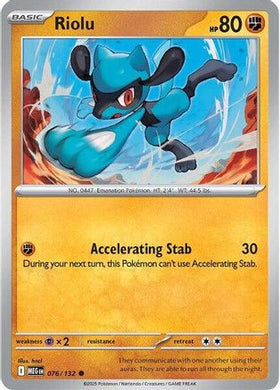 Riolu 76 - ME01 Mega Evolution Reverse Holofoil