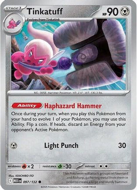 Tinkatuff 97 - ME01 Mega Evolution Reverse Holofoil