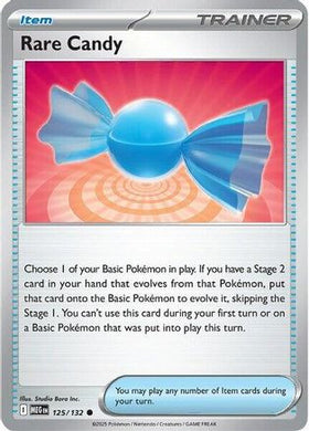 Rare Candy - 125/132 125 - ME01 Mega Evolution Reverse Holofoil