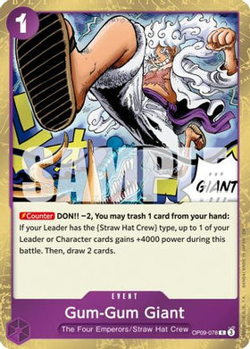Gum-Gum Giant (Reprint) (OP09-078) Premium Booster -The Best- Vol. 2 Foil