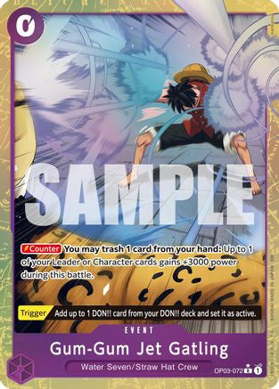 Gum-Gum Jet Gatling (Alternate Art) (OP03-072) Premium Booster -The Best- Vol. 2 Foil