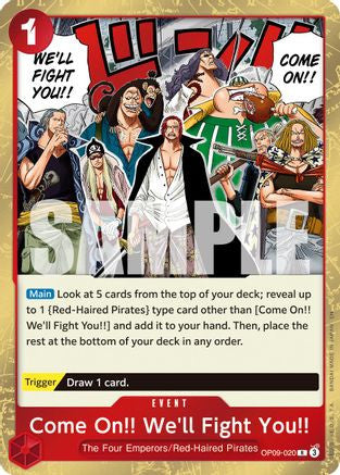 Come On!! We'll Fight You!! (Reprint) (OP09-020) Premium Booster -The Best- Vol. 2 Foil