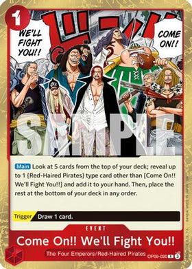Come On!! We'll Fight You!! (Reprint) (OP09-020) Premium Booster -The Best- Vol. 2 Foil