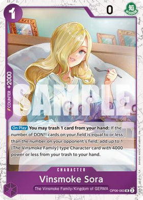 Vinsmoke Sora (Pirate Foil) (OP06-063) Premium Booster -The Best- Vol. 2 Foil