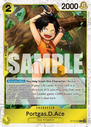 Portgas.D.Ace - ST13-010 (Pirate Foil) (ST13-010) Premium Booster -The Best- Vol. 2 Foil