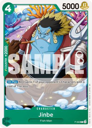 Jinbe - P-063 (Reprint) (P-063) Premium Booster -The Best- Vol. 2
