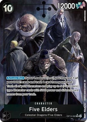 Five Elders (Alternate Art) (OP13-082) Carrying On His Will Foil