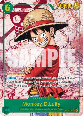 Monkey.D.Luffy (118) (Parallel) (OP13-118) Carrying On His Will Foil