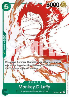 Monkey.D.Luffy - OP07-033 (3rd Anniversary Treasure Campaign Pack) (OP07-033) One Piece Promotion Cards Foil