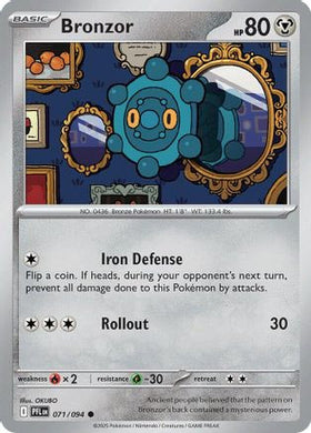 Bronzor 71 - ME02 Phantasmal Flames