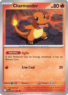 Charmander 11 - ME02 Phantasmal Flames Reverse Holofoil