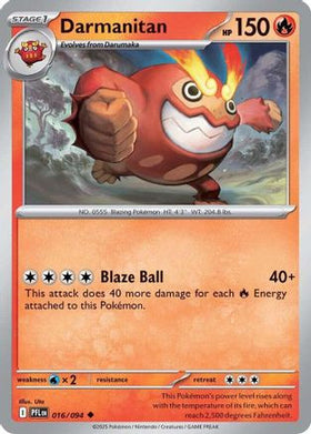 Darmanitan 16 - ME02 Phantasmal Flames Reverse Holofoil