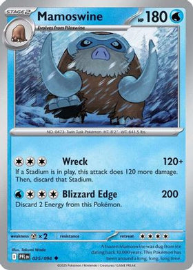 Mamoswine 25 - ME02 Phantasmal Flames
