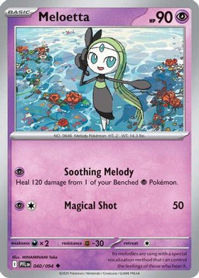 Meloetta 40 - ME02 Phantasmal Flames Reverse Holofoil