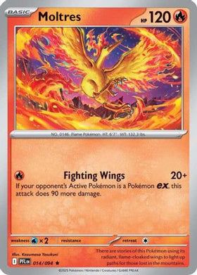 Moltres 14 - ME02 Phantasmal Flames Holofoil
