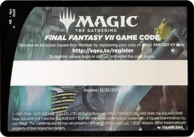 FINAL FANTASY VII Game Code Card