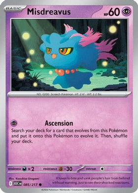 Misdreavus - 085/217 85 - ME Ascended Heroes