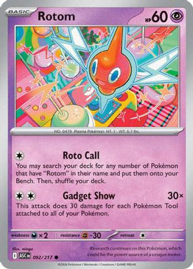 Rotom 92 - ME Ascended Heroes