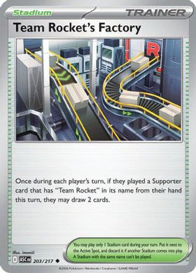 Team Rocket's Factory 203 - ME Ascended Heroes Reverse Holofoil