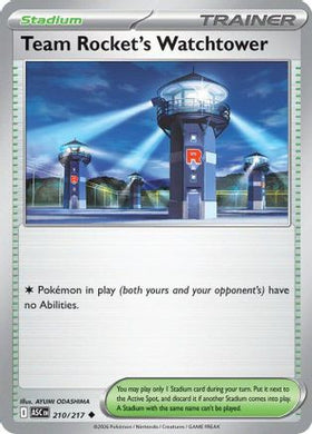 Team Rocket's Watchtower 210 - ME Ascended Heroes Reverse Holofoil