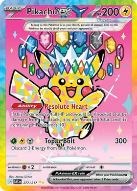 Pikachu ex - 277/217 - ME Ascended Heroes Holofoil