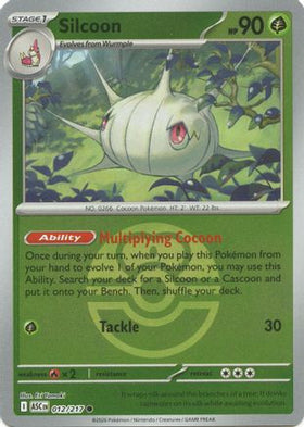 Silcoon (Love Ball) 12 - ME Ascended Heroes Reverse Holofoil