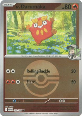 N's Darumaka (Poke Ball) 32 - ME Ascended Heroes Reverse Holofoil
