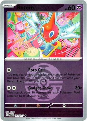 Rotom (Dusk Ball) 92 - ME Ascended Heroes Reverse Holofoil
