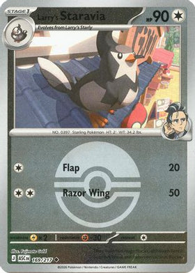 Larry's Staravia (Poke Ball) 169 - ME Ascended Heroes Reverse Holofoil