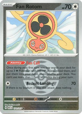 Fan Rotom - 171/217 (Dusk Ball) 171 - ME Ascended Heroes Reverse Holofoil