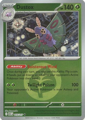 Dustox - 015/217 (Energy Symbol Pattern) 15 - ME Ascended Heroes Reverse Holofoil
