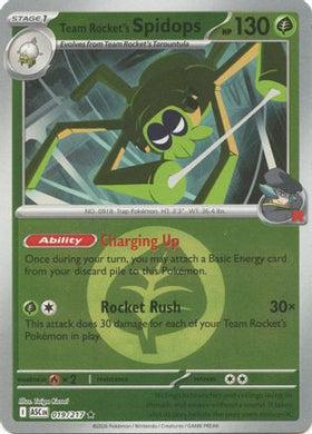 Team Rocket's Spidops (Energy Symbol Pattern) 19 - ME Ascended Heroes Reverse Holofoil