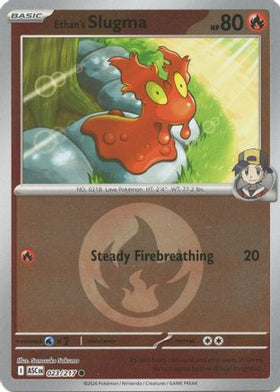 Ethan's Slugma (Energy Symbol Pattern) 23 - ME Ascended Heroes Reverse Holofoil
