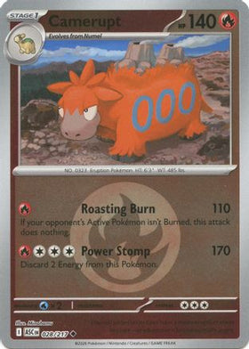 Camerupt (Energy Symbol Pattern) 28 - ME Ascended Heroes Reverse Holofoil