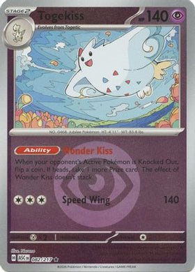 Togekiss - 082/217 (Energy Symbol Pattern) 82 - ME Ascended Heroes Reverse Holofoil