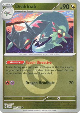 Drakloak - 159/217 (Energy Symbol Pattern) 159 - ME Ascended Heroes Reverse Holofoil