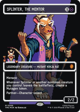 Splinter, the Mentor (0089) (Borderless) (Surge Foil)