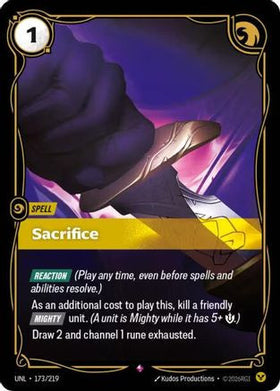 Sacrifice (173/219) - Unleashed Foil (LP)