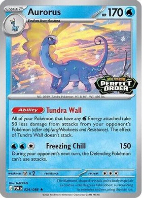 Aurorus (Perfect Order Stamped) 24 - Miscellaneous Cards Products Holofoil