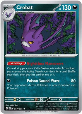 Crobat - 051/086 51 - ME04 Chaos Rising Holofoil