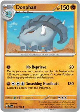 Donphan 45 - ME04 Chaos Rising Reverse Holofoil
