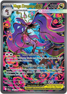 Mega Dragalge ex - 118 - ME04 Chaos Rising Holofoil