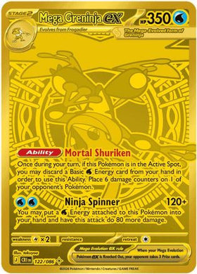 Mega Greninja ex - 122 - ME04 Chaos Rising Holofoil