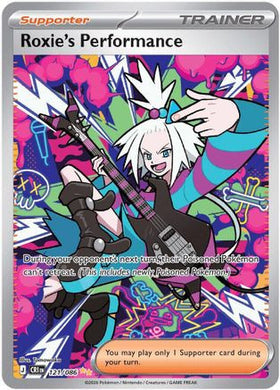 Roxie's Performance - 121 - ME04 Chaos Rising Holofoil