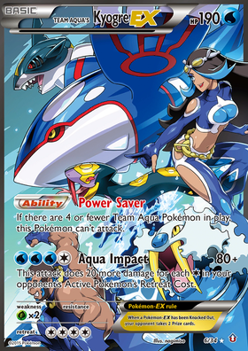 Team Aqua's Kyogre-EX 6/34 - Double Crisis Holofoil (LP)