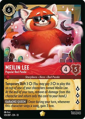 Meilin Lee - Popular Red Panda (125/204) - Attack of the Vine Cold Foil
