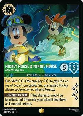 Mickey Mouse & Minnie Mouse - Adventuring Duo (99/204) - Attack of the Vine
