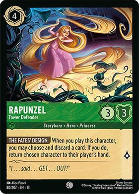 Rapunzel - Tower Defender (80/204) - Attack of the Vine Cold Foil