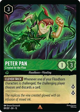 Peter Pan - Created by the Vine (89/204) - Attack of the Vine Cold Foil