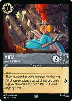 Mata - Meat Hut Waitress (182/204) - Attack of the Vine Cold Foil